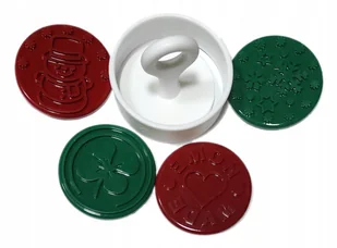 Stempel Forma do ciastek KITCHEN CLUB średnica 5,5 cm - Formy do ciast - miniaturka - grafika 1