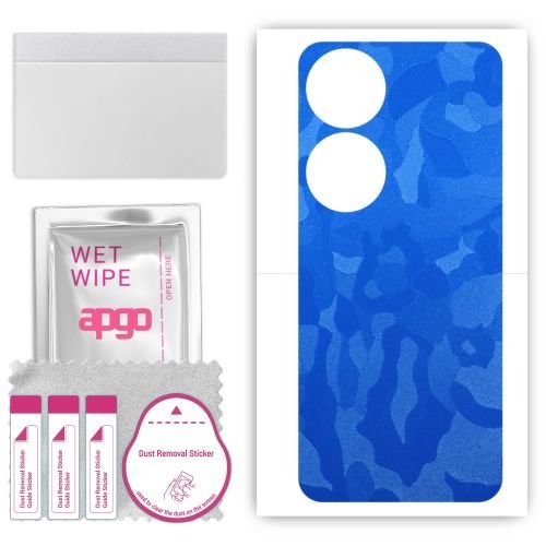 folia naklejka skórka strukturalna na TYŁ do Honor X7b - Moro Camo Niebieski - apgo SKINS