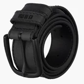 Paski - Pasek Męski BIG STAR Skórzany Pas Do Spodni Czarny OO675007 Czarny 80 - miniaturka - grafika 1