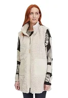 Kamizelki damskie - Betty & Co Damska kamizelka ze sztucznego futra z naszytymi kieszeniami, Shiny Powder, 46 - miniaturka - grafika 1