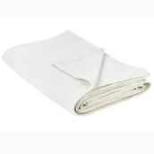 Narzuty - BELIANI Narzuta na łóżko jasnobeżowa bawełniana 220 x 200 cm z gładkim wzorem dekoracyjna ozdobna do sypialni - miniaturka - grafika 1