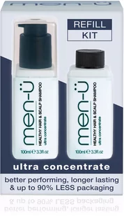 men-u refill kit - przeciwłupieżowy normalizujący szampon do włosów zestaw 2x100 ml - Zestawy kosmetyków męskich - miniaturka - grafika 1