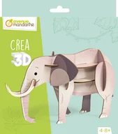 Zabawki kreatywne - Puzzle 3D Słoń - miniaturka - grafika 1