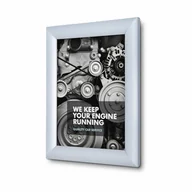 Ramki na zdjęcia - Ramka zatrzaskowa, rama plakatowa, ramka na zdjęcie - A5, 25 mm, srebrny, 2 szt. - miniaturka - grafika 1