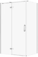 Kabiny prysznicowe - Cersanit Kabina PRYSZNICOWA CITY Z ZAWIASAMI CHROM 120X90X195 LEWA TRANSP - miniaturka - grafika 1
