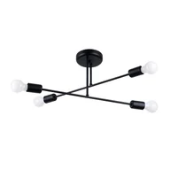 Lampy sufitowe - Żyrandol NORAH 4 czarny SOLLUX LIGHTING - miniaturka - grafika 1