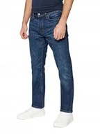 Spodnie męskie - LEVI'S MĘSKIE JEANSY 513 SLIM STRAIGHT GRANATOWE 32/34 J9A - miniaturka - grafika 1