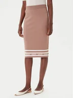 Spódnice - Liu Jo Sport Spódnica ołówkowa TF5217 MS63L Brązowy Regular Fit - miniaturka - grafika 1