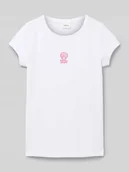 Koszulki dla dziewczynek - T-shirt o linii A z haftem - miniaturka - grafika 1