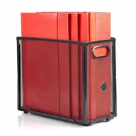 Przyborniki na biurko - Elegancki pojemnik na dokumenty wykonany z czarnej metalowej siatki - miniaturka - grafika 1