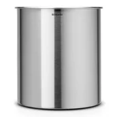 Kosze na śmieci - Brabantia Kubełek na śmieci stal matowa 7l srebrny BR 31-18-88 + 20 zł na pierwsze zakupy BR 31-18-88 - miniaturka - grafika 1