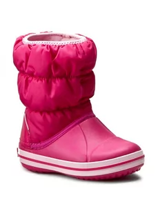 Crocs Śniegowce Winter Puff Boot Kids 14613 Różowy - Buty dla dziewczynek - miniaturka - grafika 1