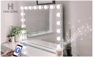 Lusterka do makijażu - Lustro Lusterko Bluetooth 80 X 60 CM Ładowania Usb - miniaturka - grafika 1