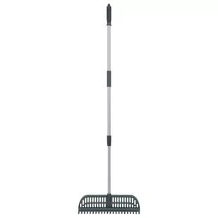 vidaXL Grabie do liści 2-w-1, ciemnozielone, 157 cm, PP - Grabie i motyki - miniaturka - grafika 1