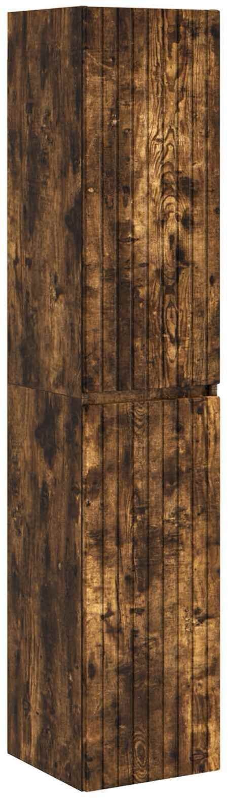 vidaXL vidaXL Wisząca Szafka Łazienkowa Dąb wędzony 33 x 34,5 x 160 cm