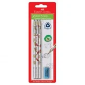 Ołówki - Faber-Castell ołówki grafitowe, Morski Świat, 3 sztuki - miniaturka - grafika 1