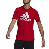 Koszulki sportowe męskie - Koszulka adidas Essentials Big Logo Tee GK9124 - czerwona - Adidas - miniaturka - grafika 1