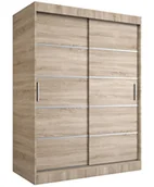 Szafy - Szafa przesuwna dąb sonoma 150 cm K7-D80 - miniaturka - grafika 1