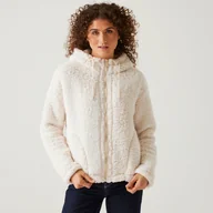 Bluzy damskie - Regatta Damski Polar z Kapturem Zelpha Fluffy Kremowy, Rozmiar: 46 - miniaturka - grafika 1