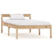 Łóżka - vidaXL Rama łóżka, lite drewno sosnowe, 100 x 200 cm - miniaturka - grafika 1