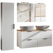 Meble łazienkowe - Zestaw Mebli do Łazienki Set 60-03 Adel White Comad Biały - miniaturka - grafika 1