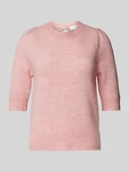 Swetry damskie - Sweter z dzianiny z rękawem o dł. 1/2 model ‘LULU’ - miniaturka - grafika 1