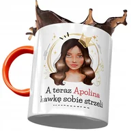Kubki - Kubek Pomarańczowy Dla Apoliny Koleżanki Prezent z Nadrukiem ze Zdjęciem + Opakowanie na prezent (wzór 04) - miniaturka - grafika 1
