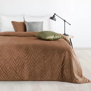 Narzuta 170 x 210 Pikowana Velvet Luiz6 Cegła - Narzuty - miniaturka - grafika 2