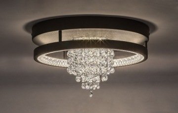 Rabalux Nowoczesna Lampa Kryształowa Plafon Led Maribell 71352 Black