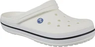Klapki i japonki damskie - Crocs Crocs Crocband 11016-100 białe 37/38 - miniaturka - grafika 1