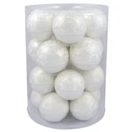 Bombki - Bombka szklana 4 cm 20 sztuk biały - miniaturka - grafika 1