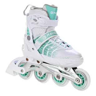 Rolki Regulowane Raven Crystal White/Mint 38-42 - Rolki - miniaturka - grafika 1
