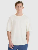 Koszulki męskie - 4F T-shirt oversize z modalem męski - biała L - miniaturka - grafika 1