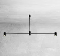 Lampy sufitowe - Shilo Dakata lampa wisząca 2-punktowa czarna 5634 5634sh - miniaturka - grafika 1