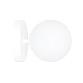 Lampy ścienne - Kinkiet ścienny Bior biały 1xE14x10W wym: 15 x 15 cm szkło IP20 Emibig - miniaturka - grafika 1