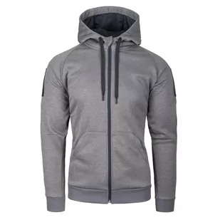 Helikon - Bluza rozpinana Urban Tactical Hoodie® - Poliester - Czarna / Szary - BL-UHF-PO-M1 - Odzież taktyczna i umundurowanie - miniaturka - grafika 3