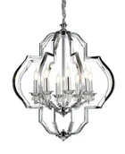 Lampy sufitowe - Lumina Deco Deco LAMPA WISZĄCA CESARO W8 LDP 17078-8 (CHR) - miniaturka - grafika 1