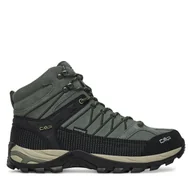 Buty trekkingowe męskie - Trekkingi CMP Rigel Mid Wp Waterproof 3Q12947 Zielony - miniaturka - grafika 1