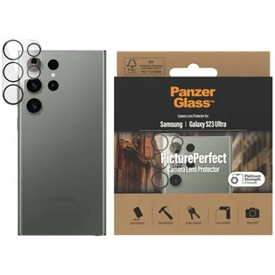 PanzerGlass Szkło ochronne Camera Protector na Samsung Galaxy S23 Ultra 0441 - Pozostałe akcesoria do telefonów - miniaturka - grafika 1
