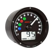 Części motocyklowe - TACHIMETRO KOSO D75, 0-140 KM/H LUB MP/H, Czarny I Krawędź Chrome - miniaturka - grafika 1