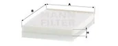 Filtry kabinowe - Filtr, wentylacja przestrzeni pasażerskiej Mann-filter CU 24 027 - miniaturka - grafika 1