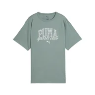 Koszulki sportowe damskie - Damska koszulka PUMA CLASS o luźnym kroju PUMA Green Moon - miniaturka - grafika 1