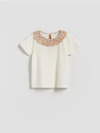 Bluzki dla niemowląt - Reserved - Bluzka z ozdobnym kołnierzykiem - wielobarwny - miniaturka - grafika 1