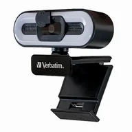 Kamery internetowe - Verbatim kamera web Full HD 2560x1440, 1920x1080, USB 2.0, czarna, Windows, Mac OS X, Linux kernel, Android Chrome, FULL HD, 30 FP - miniaturka - grafika 1