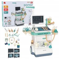 Zabawy w naśladowanie dorosłych - Zestaw Doktora Akcesoria Medyczne RTG EKG Światła Dźwięki 26 el. - miniaturka - grafika 1