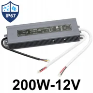 Akcesoria do oświetlenia - Zasilacz Led Wodoodporny 200W 12V IP67 Hermetyczny Wewnętrzny Zewnętrzny - miniaturka - grafika 1