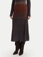 Spódnice - Fracomina Spódnica midi FS25WG4002K558Q7 Niebieski Regular Fit - miniaturka - grafika 1