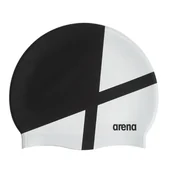 Pływanie - CZEPEK SILIKONOWY ARENA ICONS TEAM STRIPE CAP 001463/125 – Wielokolorowy - miniaturka - grafika 1