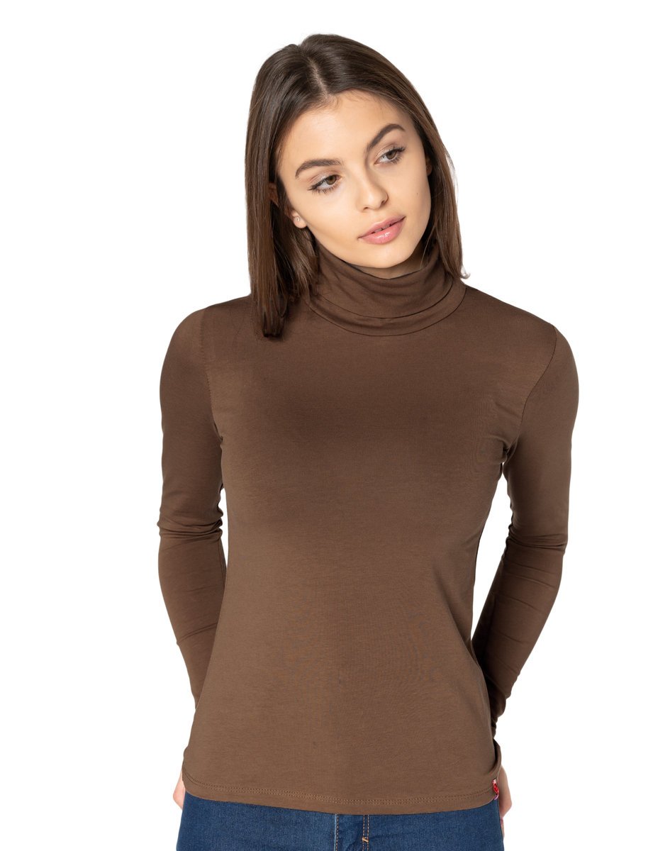 Golf Damski Cienki Sweter Golfy 8112-23 r S/M