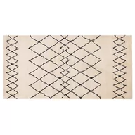 Dywany - Dywan 80 x 150 cm beżowo-czarny HAVSA - miniaturka - grafika 1